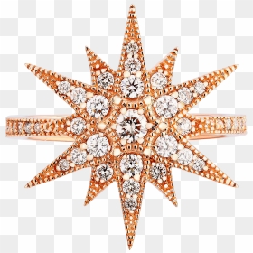 Starburst Diamond Ring - Stella Di Itten, HD Png Download - gold starburst png