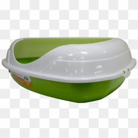 Triangle Cat Litter Pan With Rim Green - Inflatable, HD Png Download - green triangle png