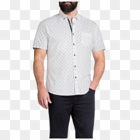 White Anchor Print Shirt - Formal Wear, HD Png Download - white anchor png