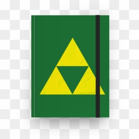 Caderno Tri Force - Triangle, HD Png Download - green triangle png