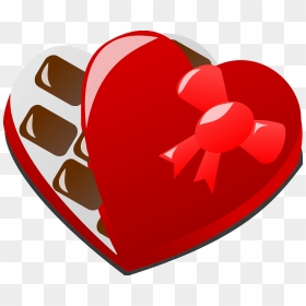 Valentine Day Chocolate Box Clipart - Valentine Chocolate Box Clipart, HD Png Download - box of chocolates png