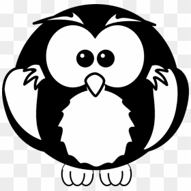 Silhouette Black And White Owl Clipart - Owl Clipart Png Black And White, Transparent Png - owl silhouette png