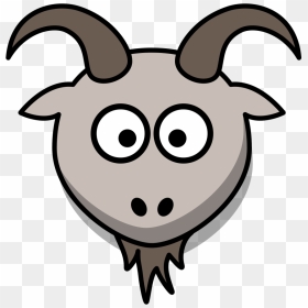 Goat Cartoon Head Svg Clip Arts - Cartoon Goat Face, HD Png Download - goat emoji png