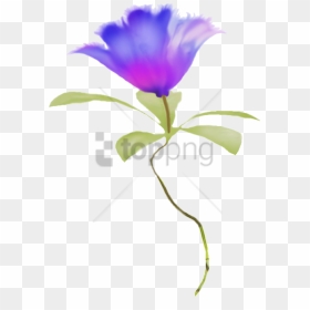 Free Png Watercolor Flower Blue Flowers Border Png - Clip Art, Transparent Png - free watercolor flowers png