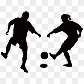 Silhouette Football Illustration - Silueta Jugadora De Futbol Png, Transparent Png - football silhouette png