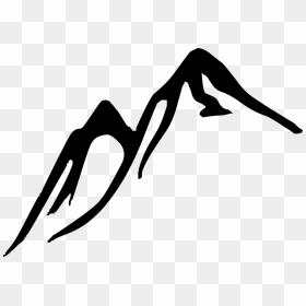 Mountain Clipart Black And White Png, Transparent Png - mountains silhouette png