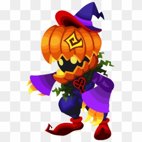 Pumpkin Soldier Khx - Kingdom Hearts Union Χ[cross], HD Png Download - cartoon pumpkin png