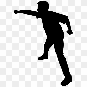 Boy Punching Big Image - Fight Silhouette Png, Transparent Png - man standing silhouette png