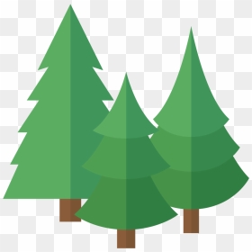 Flat Cartoon Trees Salesforce Twentypine - Cartoon Pine Tree Png, Transparent Png - pine trees silhouette png
