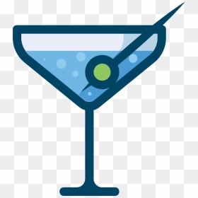 Martini Glass,artwork,area - Martini Icon, HD Png Download - martini glass silhouette png