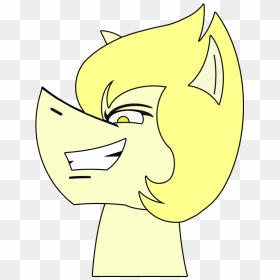 Combatkaiser, Ponified, Safe, Simple Background, Smirk, - Cartoon, HD Png Download - smirk png