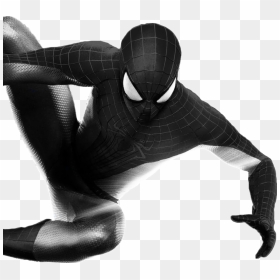 Download Spiderman Black And White Transparent Clipart - Black Spider Man Png, Png Download - black spiderman png