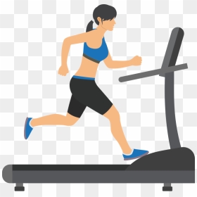 Fitness & Massage - Running On Treadmill Clipart, HD Png Download - sports equipment png