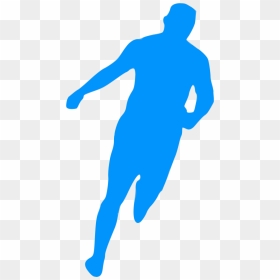Transparent Football Silhouette Png - Soccer Player Running Transparent, Png Download - football silhouette png