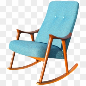 Vintage Danish Modern Rocking Chair By Rastad & Relling - Rocking Chair Png, Transparent Png - rocking chair png