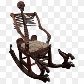 Skeletal Rocking Chair - Skeleton Rocking Chair, HD Png Download - rocking chair png