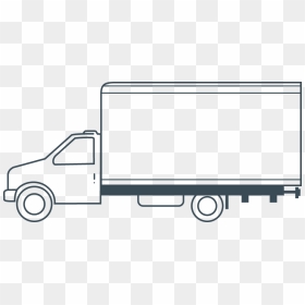 Transparent Semi Truck Clipart Free - Cartoon Box Truck Clip Art, HD Png Download - box truck png