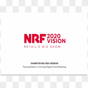Nrf 2020 Vision Retail"s Big Show, Exhibitor Big Idea - Graphic Design, HD Png Download - big show png
