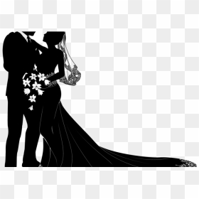 Perfect Trolley Rental For A Wedding Or A Party Bus - Wedding Couple Silhouette Png, Transparent Png - wedding silhouette png