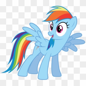 Post 26550 0 84779600 1436955701 Thumb - My Little Pony Rainbow Dash Happy, HD Png Download - handsome squidward png
