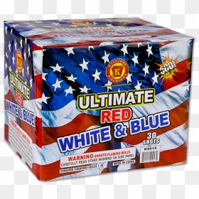 Ultimate Red, White & Blue - 500 Gram Cakes Fireworks, HD Png Download - red white and blue fireworks png