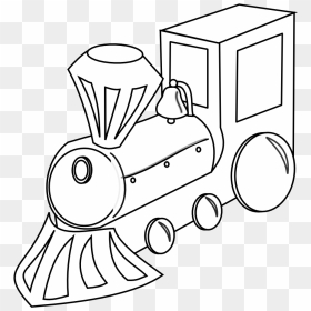 Vector Freeuse Toy Train Clipart Black And White - Train Clipart Black And White, HD Png Download - train silhouette png
