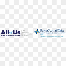 All Of Us And Roney Logo Horizontal - Cross, HD Png Download - baylor logo png