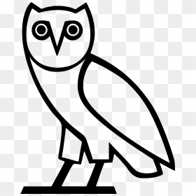 Ovo Owl Clipart Jpg Library Library T-shirt Owl Logo - Ovo Owl Png, Transparent Png - owl silhouette png