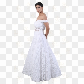 A-line Silhouette Bridal Dress - Gown, HD Png Download - wedding silhouette png
