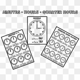File Tell Time Clock Cover At Coloring Pages For Kids - Cartoon, HD Png Download - book pages png