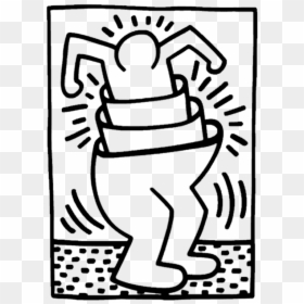 Keith Haring Cupman, HD Png Download - paintings png