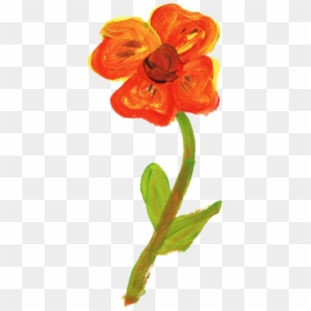 Orange Flowers Png Transparent, Png Download - paintings png