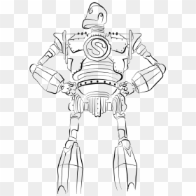 Line Art, HD Png Download - iron giant png