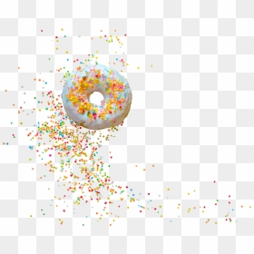 Donut With Sprinkles Png, Transparent Png - sprinkles border png