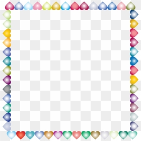Kids Page Border, HD Png Download - hearts frame png