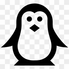 Transparent Penguin Logo Png - Black And White Pixel Penguin, Png Download - penguin logo png