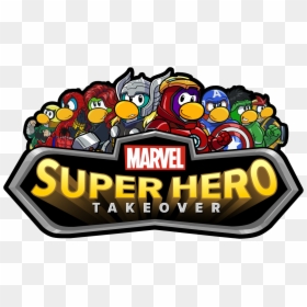 Club Penguin Super Hero - Club Penguin Marvel Takeover, HD Png Download - penguin logo png