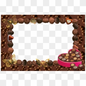 Happy Chocolate Day Shayari, HD Png Download - hearts frame png