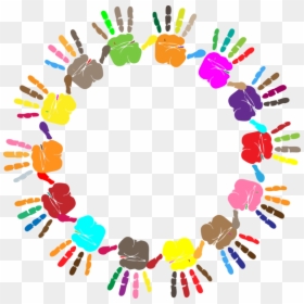 Colorful Hand Print Png, Transparent Png - microsoft word icon png
