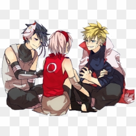 Naruto And Sakura And Sasuke, HD Png Download - naruto sasuke png