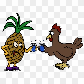 Chicken Drink Water Cartoon, HD Png Download - chicken vector png