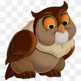 Bambi Owl Clipart, HD Png Download - disney clipart png