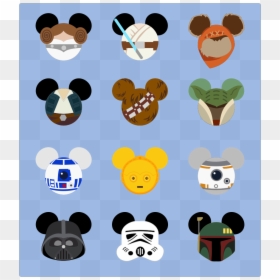 Star Wars Mickey Head, HD Png Download - star wars personajes png