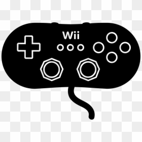 Xbox Controller Black And White Drawing, HD Png Download - wii u icon png