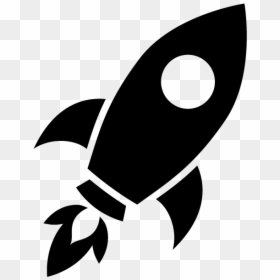 Rocket Icon Black, HD Png Download - driver icon png