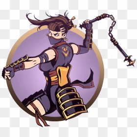 Shadow Fight 2 All Female Characters - Female Ninja In Shadow Fight, HD Png Download - nunchucks png