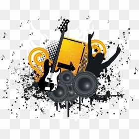Music, Background - Cartoon Hip Hop Music, HD Png Download - music background png