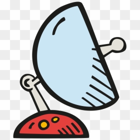 Space Satellite Dish Icon Clipart , Png Download - Cartoon Satellite Dish, Transparent Png - satellite dish png