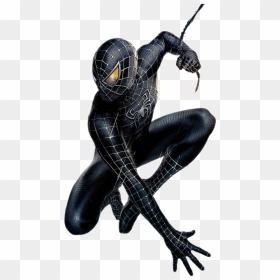 Sam Raimi Spiderman Black Suit, HD Png Download - black spiderman png