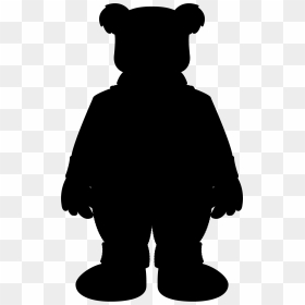 Dog Bear Male Clip Art Character - Bear Standing Silhouette, HD Png Download - standing bear png